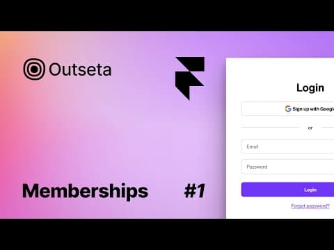 01 - Memberships in Framer: Build a Framer Membership Website with Outseta - Demo