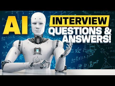 AI (Artificial Intelligence) JOB INTERVIEW QUESTIONS &amp; ANSWERS! (How to PASS an AI JOB INTERVIEW!)