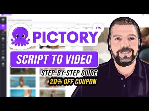 Pictory Review &amp; Demo | Step-By-Step Script To Video Tutorial &amp; Coupon