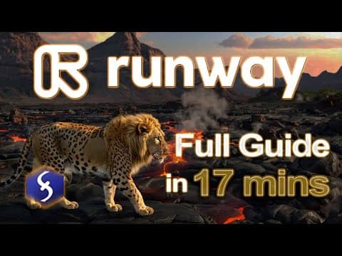 Runway AI - Tutorial for Beginners in 17 MINUTES ! [ FULL GUIDE ]