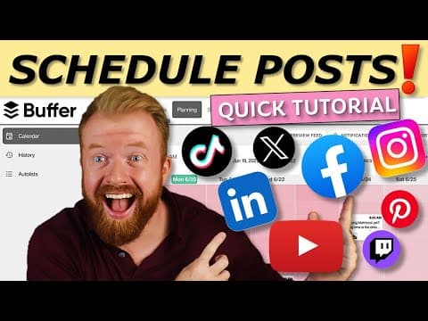 Buffer Social Media Post Scheduler | Step by Step Tutorial for Beginners