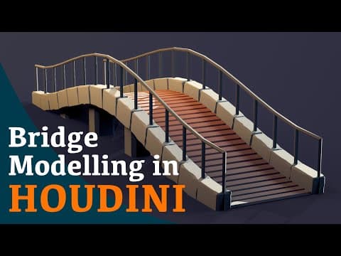 Model a bridge in Houdini || Beginner Tutorial