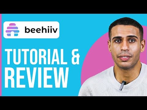 Beehiiv Newsletter Tutorial &amp; Review - How to use Beehiiv for Beginners