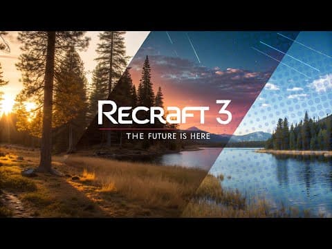 Recraft AI 3 Tutorial: BEST! AI Image Generator &amp; Design Studio