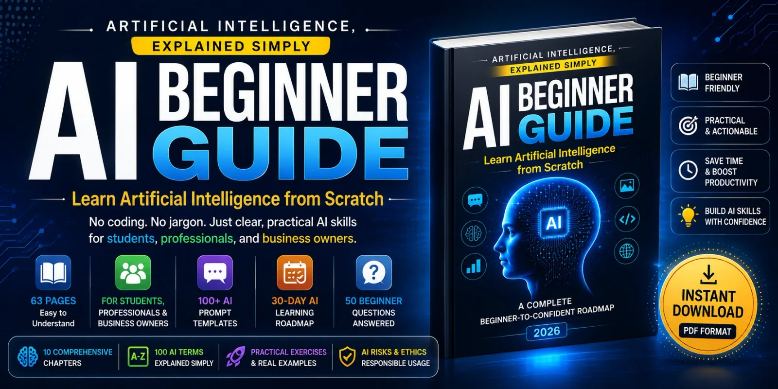 AI Beginner Guide: Learn Artificial Intelligence from Scratch
